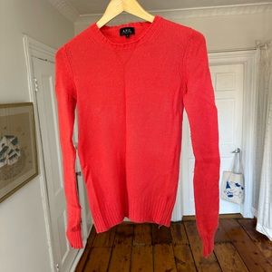 APC bright pink wool sweater - size small